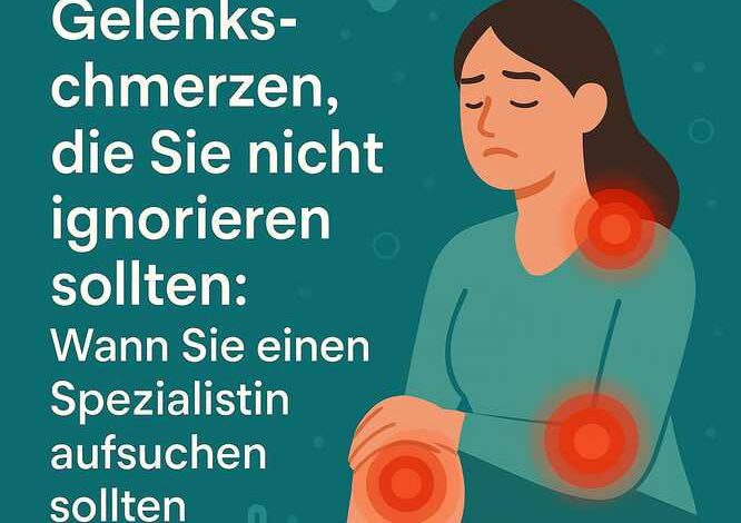 Gelenkschmerzen, die Sie nicht ignorieren sollten