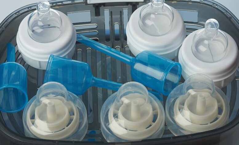 Sterilisieren von Flaschen